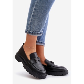 Mocassini in pelle da donna Vinceza 62187 Nero 1