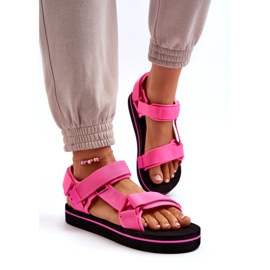Sandali femminili sulla piattaforma Fuksja Lee Cooper LCW-24-05-2750L rosa 2