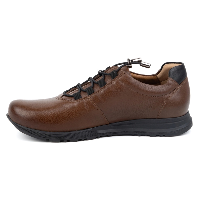 Scarpe da uomo in pelle KAMPOL 25/74 marrone 1