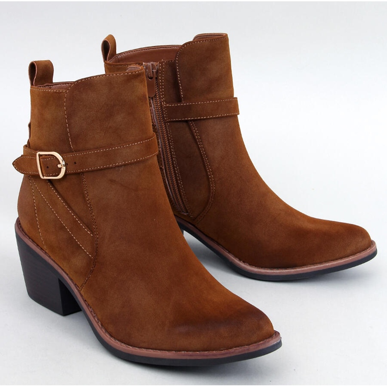 Stivali da cowboy con tacco basso Cunnig Camel marrone 1