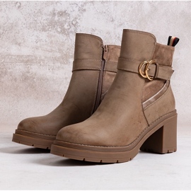 Stivaletti beige scuro Mirka 1