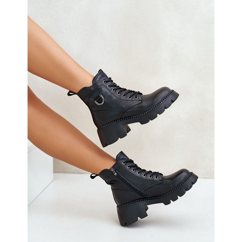 Stivali da donna isolati in pelle naturale Vinceza 41460 Neri nero 2
