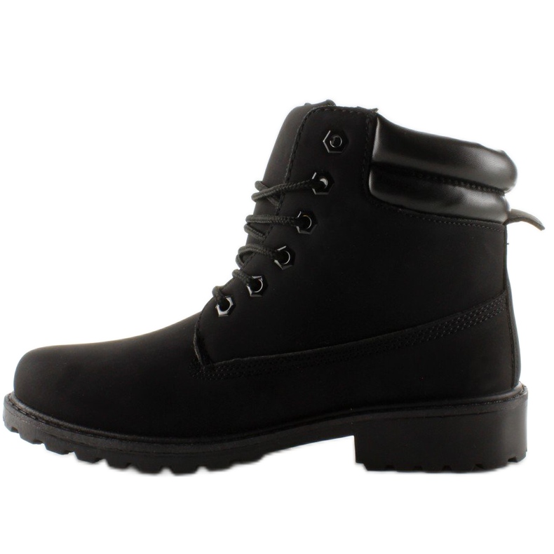 Stivali in legno monocolore nero BL83 Nero 1