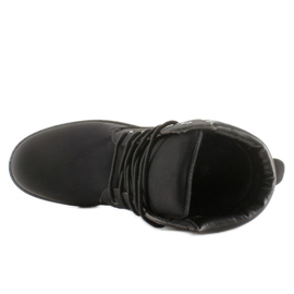 Stivali in legno monocolore nero BL83 Nero 2