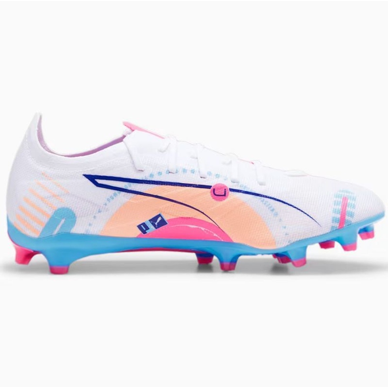 Scarpe da calcio Puma Ultra 5 Match Vol.Up FG/MG 108064-01 bianca 1