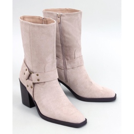 Stivali da cowboy in camoscio Hardin Beige 1