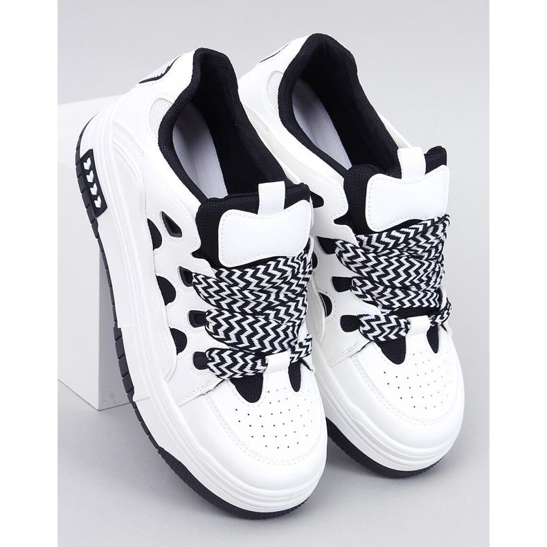 Scarpe da ginnastica da donna Allman nere bianca 1