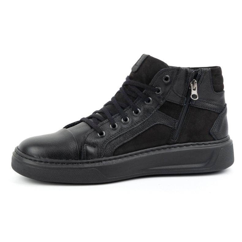 KOMODO Sneakers invernali da uomo in pelle 886K Nero 1