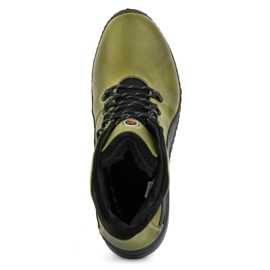 KOMODO Stivali invernali da uomo in pelle 903K verde 1