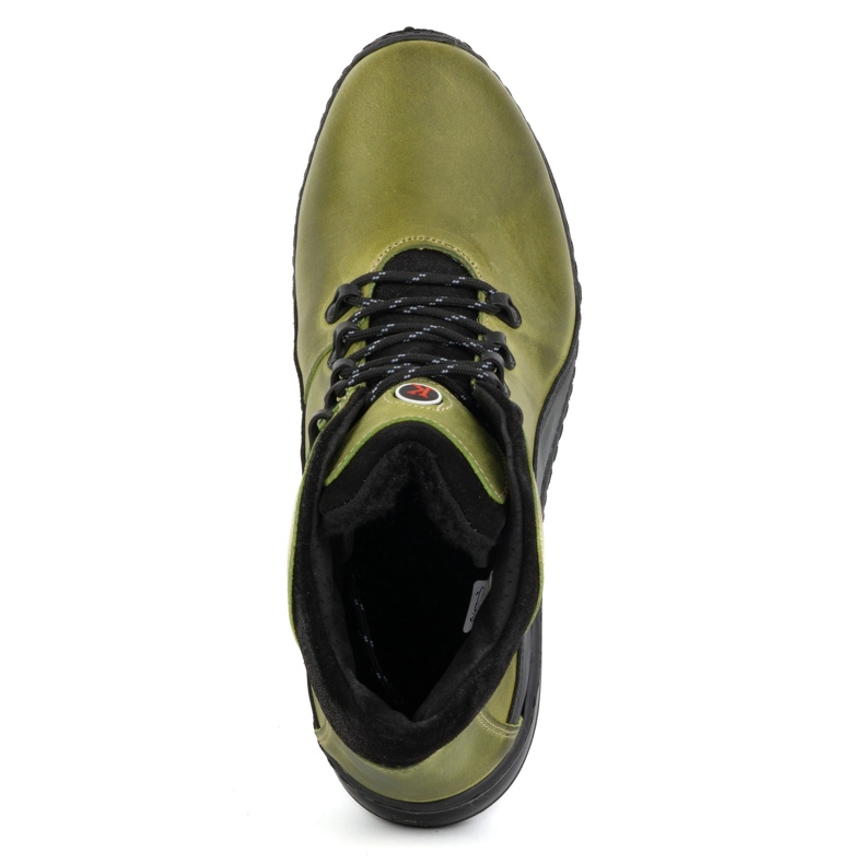 KOMODO Stivali invernali da uomo in pelle 903K verde 1