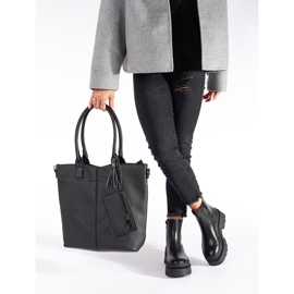 Seastar Stivaletti Chelsea da donna neri sulla piattaforma nero 2