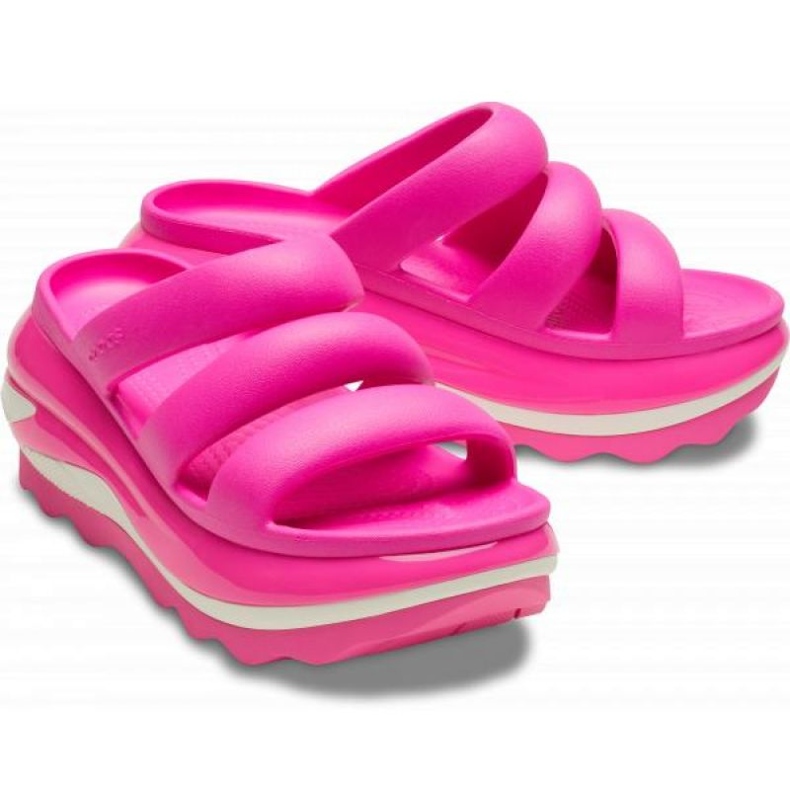 Infradito Crocs Mega Crush Triple Strap 209842-6TW rosa 1