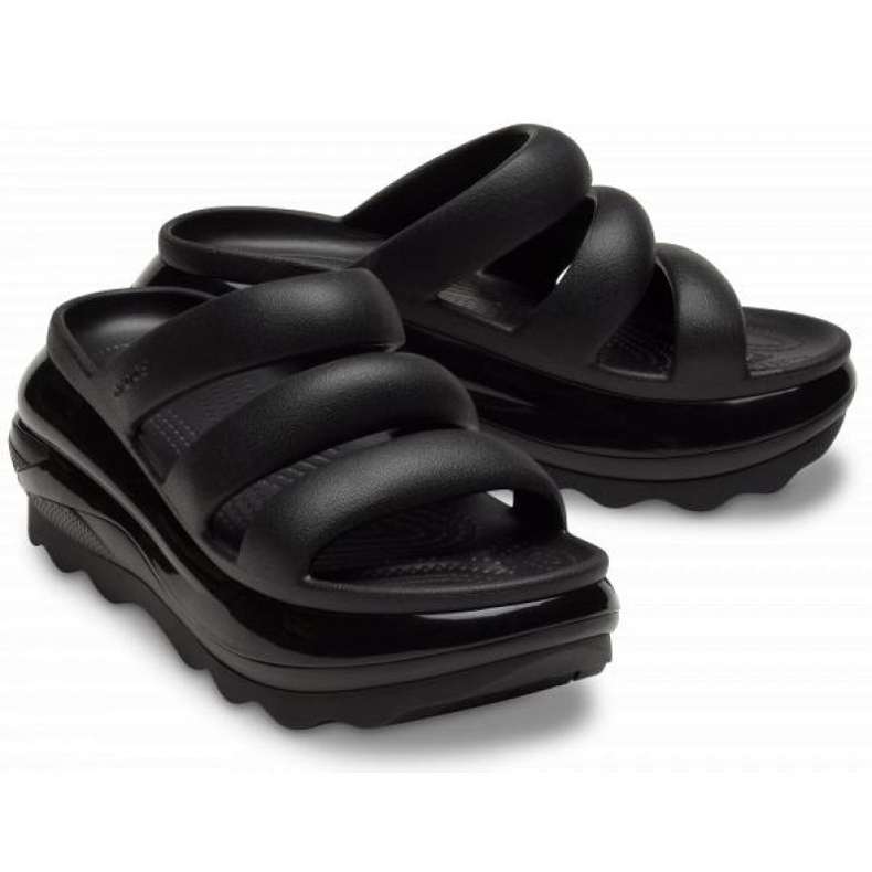 Infradito Crocs Mega Crush Triple Strap 209842-001 nero 1