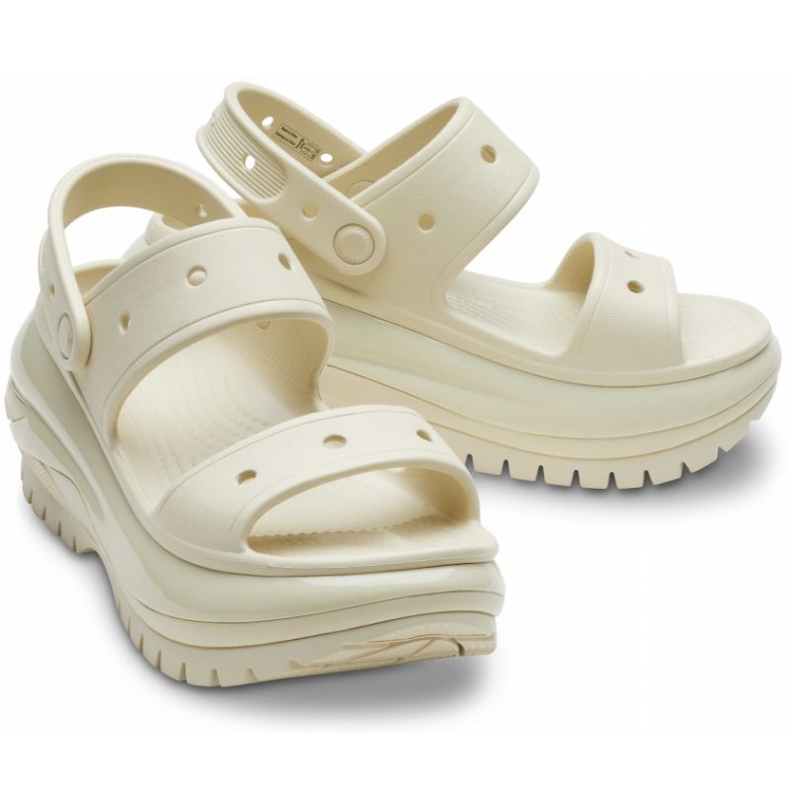 Infradito Crocs Mega Crush Sandalo 207989-2Y2 beige 1