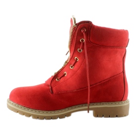 Scarpa balman in camoscio rosso liscio NC50 Rosso 1
