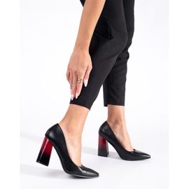 Décolleté nere da donna sul palo nero 2