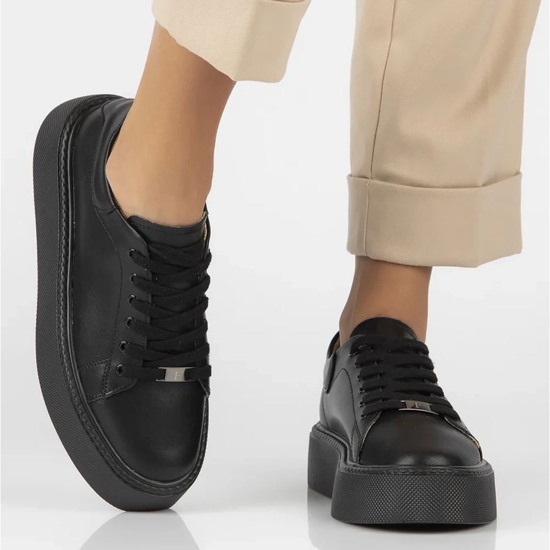 Filippo DP6119/24 Sneakers in pelle Bk, nere nero 2