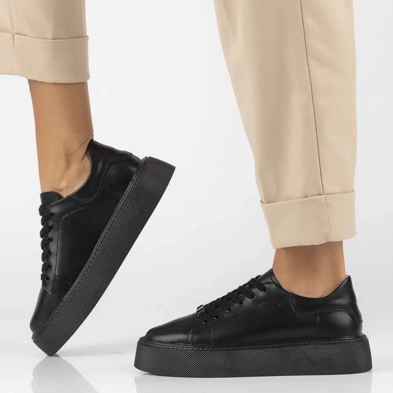 Filippo DP6119/24 Sneakers in pelle Bk, nere nero 1