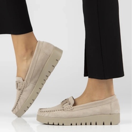 Filippo DP3334/24 Mocassini in pelle beige 1