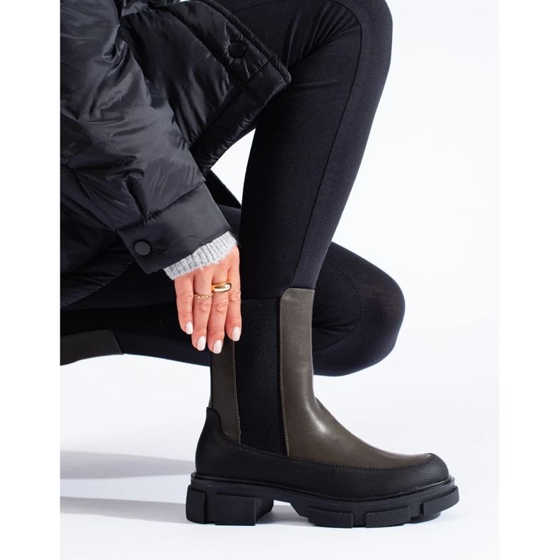SHELOVET Stivaletti alti slip-on B20 nero 2
