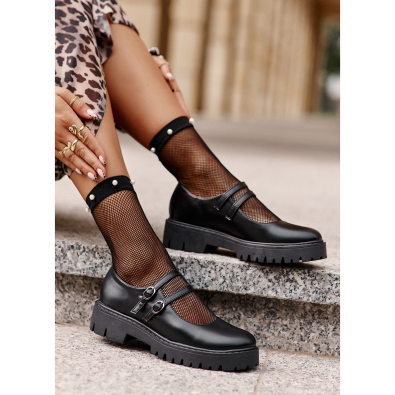 Scarpe Con Cinturino Da Donna Nere Rialuna nero 1
