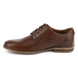 KOMODO Scarpe eleganti da uomo in pelle 825K marrone 1