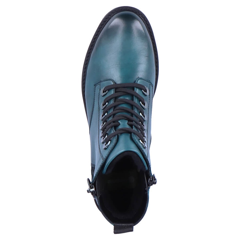 Stivali in pelle isolanti da donna, blu Remonte D8671-12 2