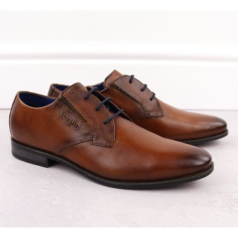 Scarpe formali da uomo in pelle, marrone, Bugatti OO153267 1