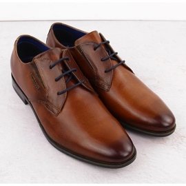 Scarpe formali da uomo in pelle, marrone, Bugatti OO153267 2