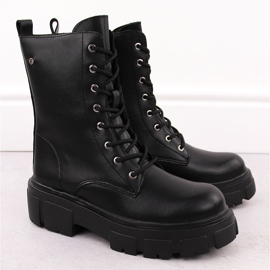 Stivali da lavoro da donna in pelle nera Filippo DBT4759 nero 2