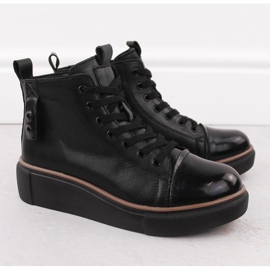 Stivali neri isolanti in pelle da donna T.Sokolski Z24-218 nero 2