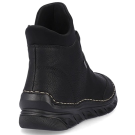 Stivali isolanti neri da donna Rieker 55069-00 nero 1