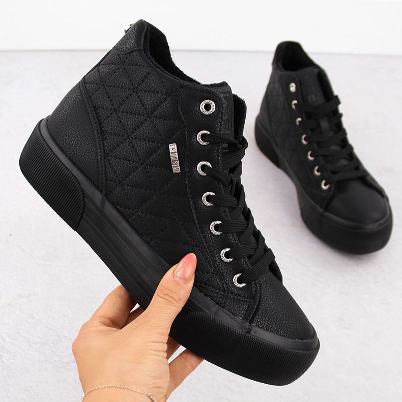 Sneakers isolanti trapuntate nere Big Star OO274A480 nero 1
