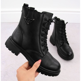 Stivali trapper neri da donna T.Sokolski Z23-132 nero 1