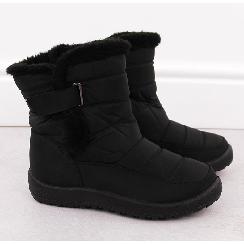 Doposci da donna Filo Donna Z24-50 neri con pelliccia nero 2