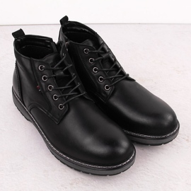 Stivali in pelle isolanti da uomo, neri, T.Sokolski Z24-433 nero 2