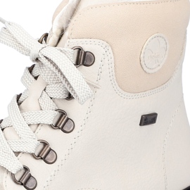 Stivaletti beige da donna impermeabili Rieker Y3433-60 1