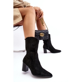 Diamantique Stivali da cowboy da donna sul post eco-eco-nero 4