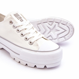 Sneakers Platform in tessuto Big Star LL274150 Bianche bianco 1