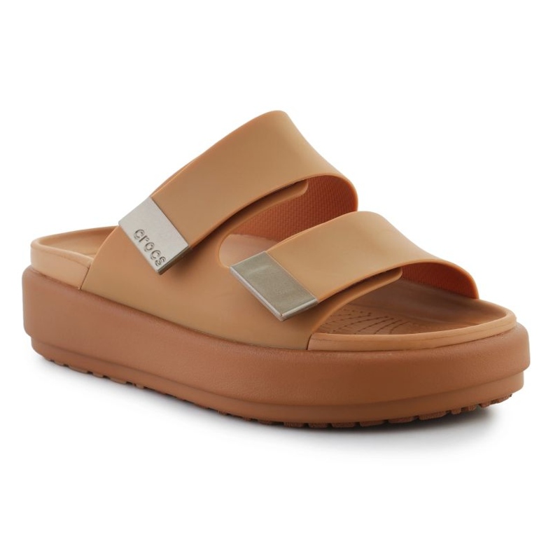 Infradito Crocs Brooklyn Luxe Sandalo 209586-2U3 marrone 1