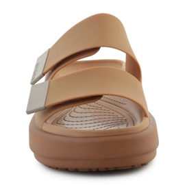 Infradito Crocs Brooklyn Luxe Sandalo 209586-2U3 marrone 2