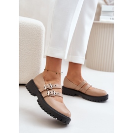 Scarpe Da Donna Con Cinturini In Eco Pelle Beige Terione 2