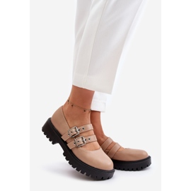 Scarpe Da Donna Con Cinturini In Eco Pelle Beige Terione 1