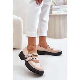 Scarpe Da Donna Con Cinturini In Vernice Beige Terione 2