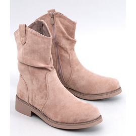 Stivaletti piatti in pelle scamosciata Vashtis Khaki beige 1