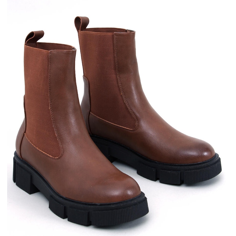 Stivaletti Chelsea Sneed Camel da donna marrone 1