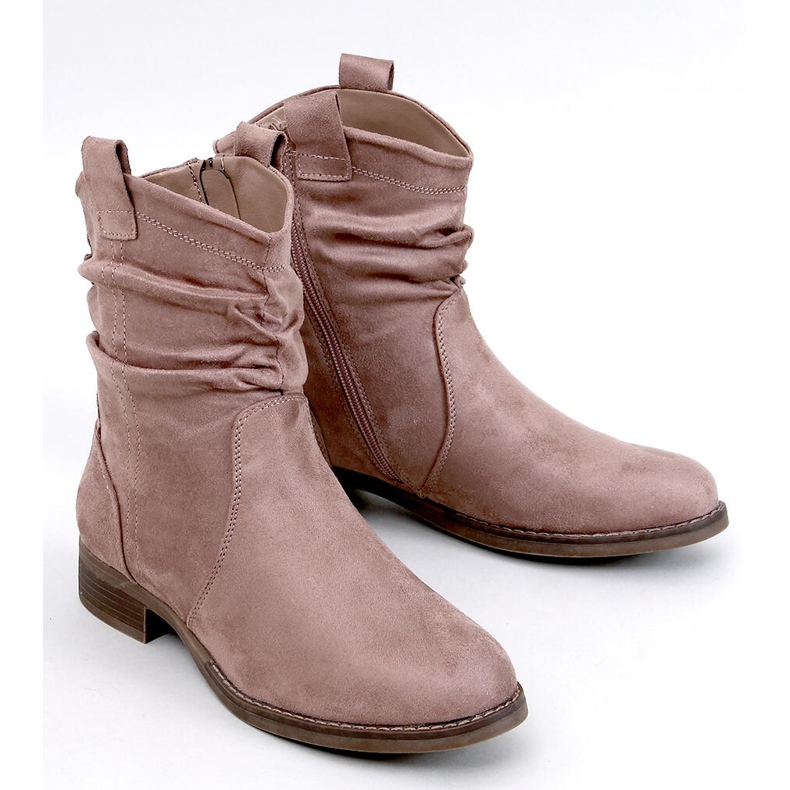 Wonger Stivaletti piatti classici color kaki beige 1
