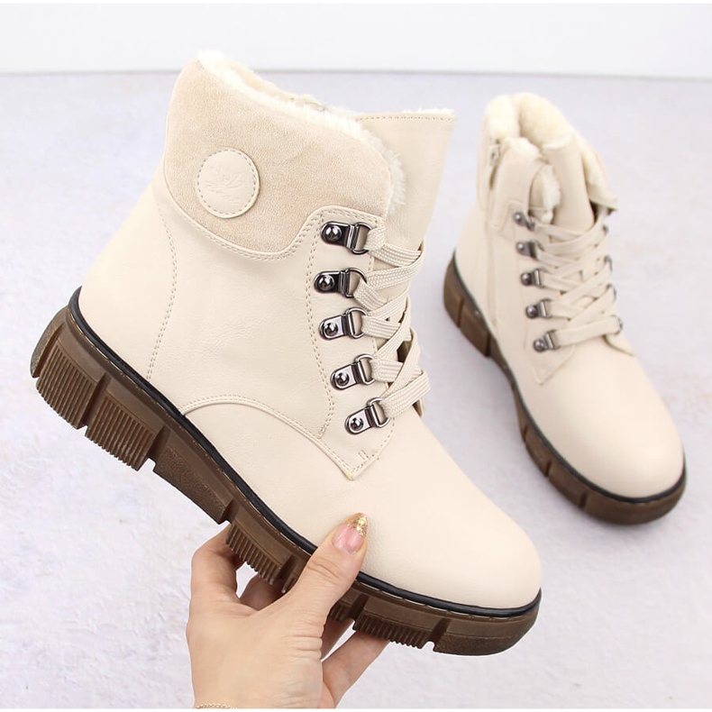 Stivali isolanti da donna, beige, Evento 7973 1