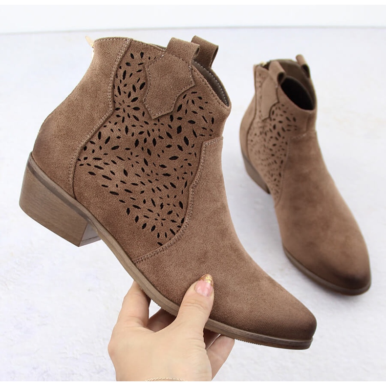 Stivali da cowboy isolanti da donna marroni Potocki SZ12189 marrone 1