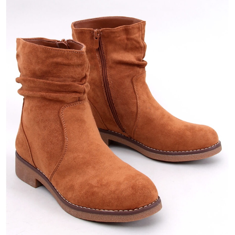 Stivaletti con volant di Bracy Camel marrone 1